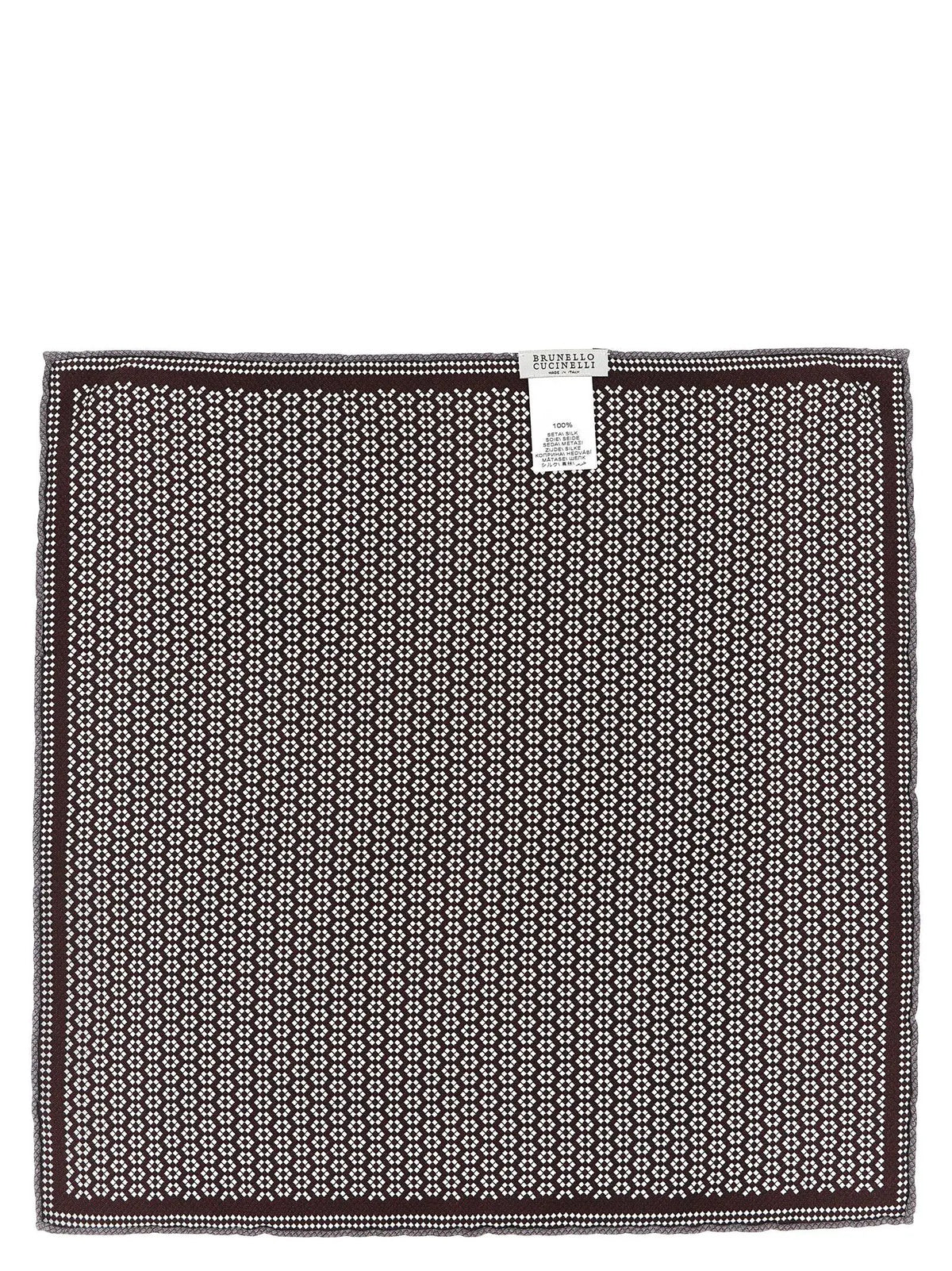 Brunello Cucinelli Brunello Cucinelli Multicolor Silk Pocket Square