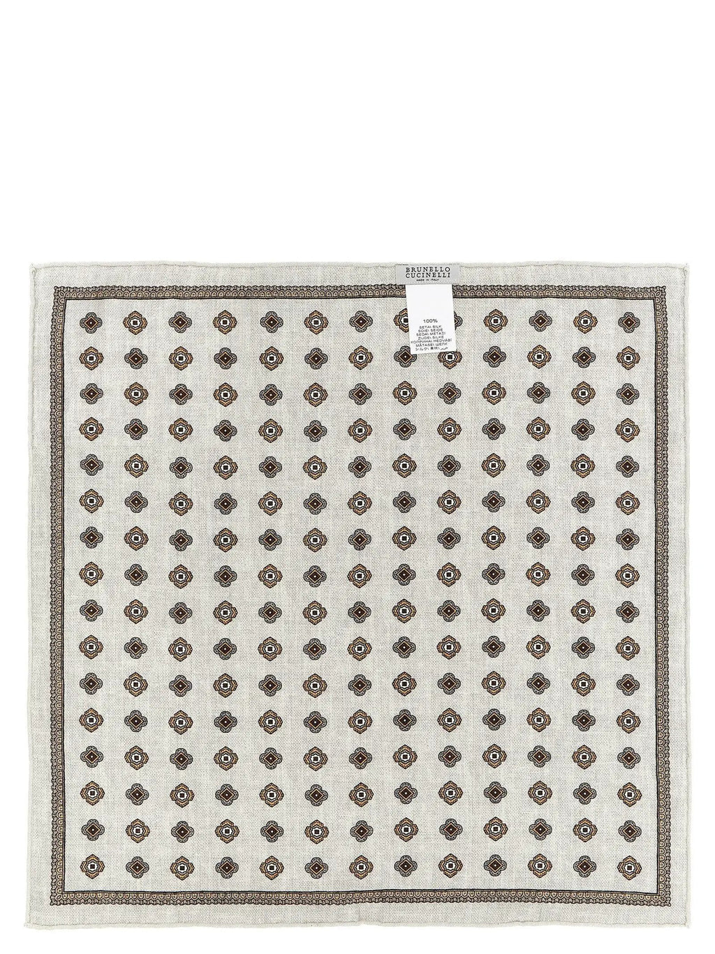 Brunello Cucinelli Brunello Cucinelli Multicolor Silk Pocket Square