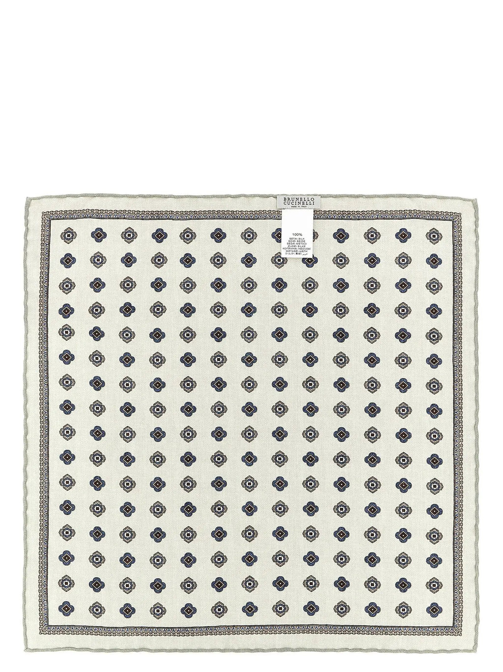 Brunello Cucinelli Brunello Cucinelli Multicolor Silk Pocket Square
