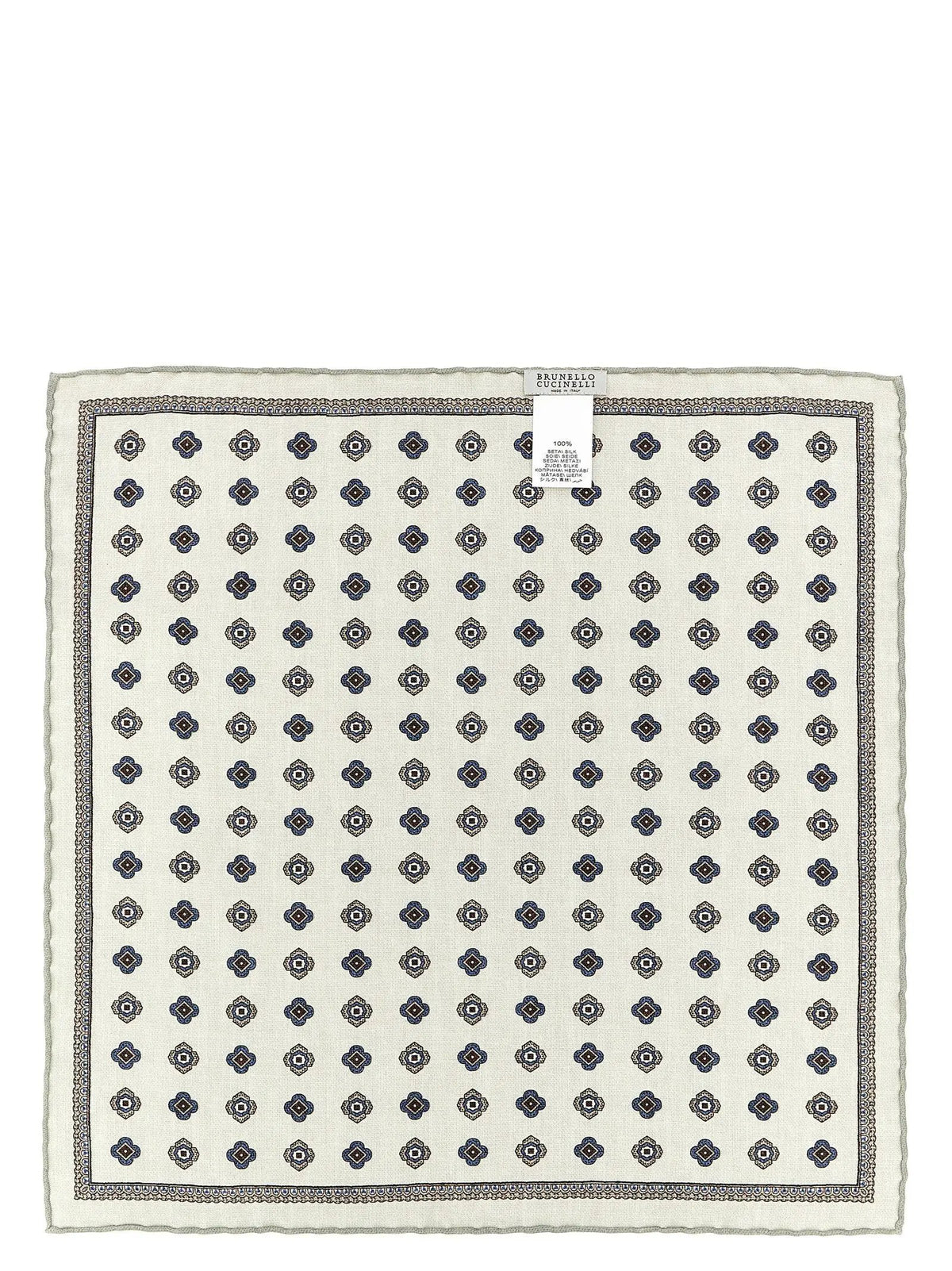 Brunello Cucinelli Brunello Cucinelli Multicolor Silk Pocket Square