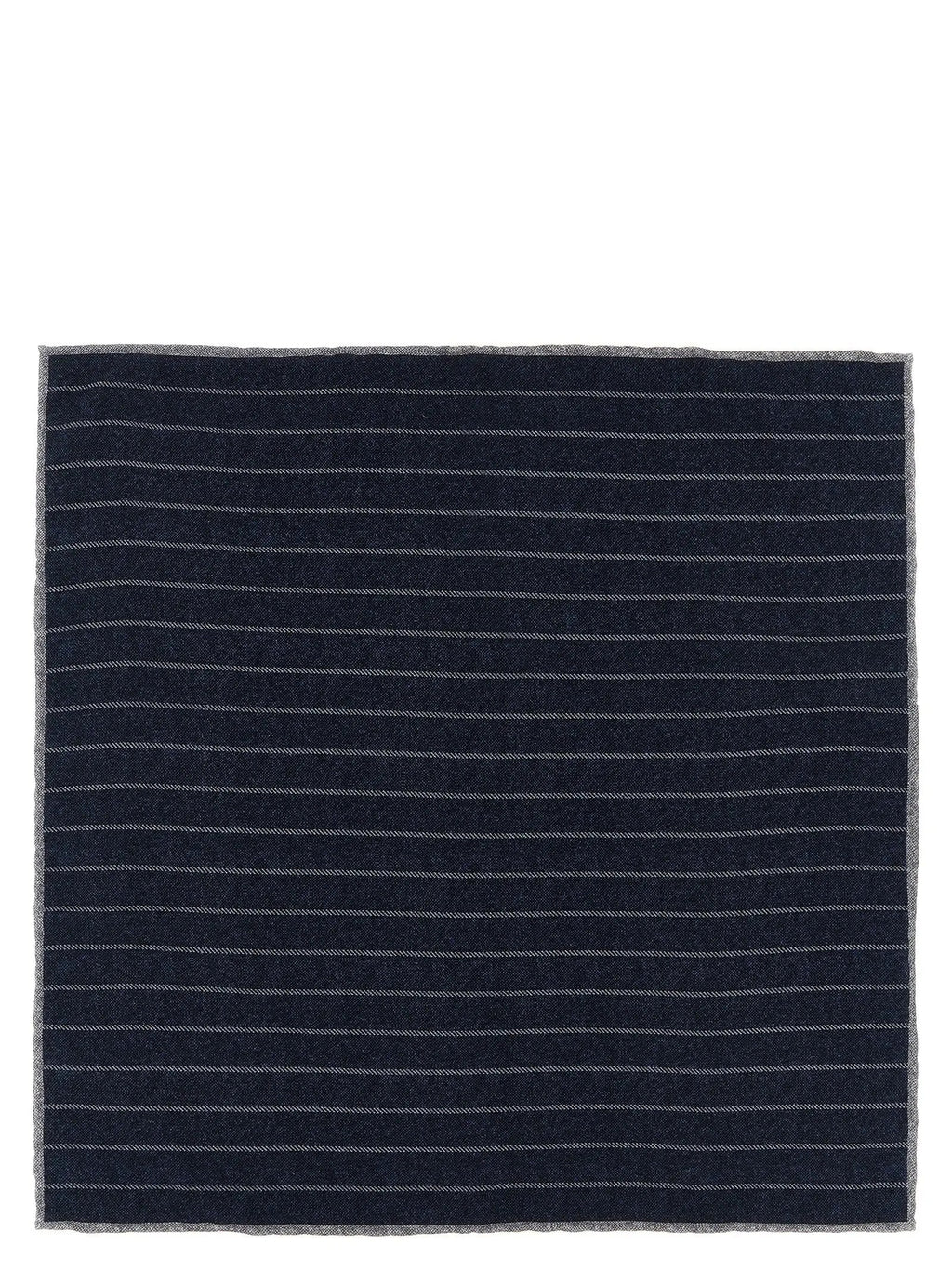 Brunello Cucinelli Brunello Cucinelli Blue Silk Pocket Square