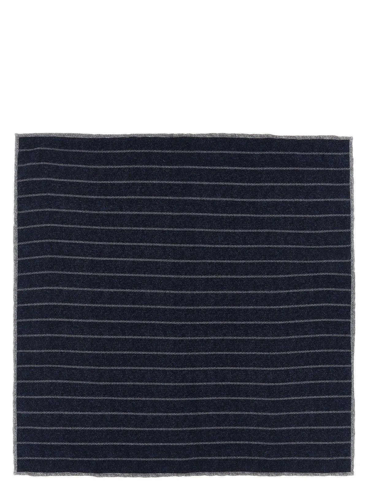Brunello Cucinelli Brunello Cucinelli Blue Silk Pocket Square