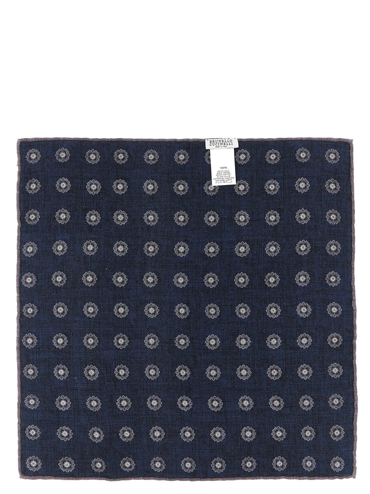 Brunello Cucinelli Brunello Cucinelli Multicolor Silk Pocket Square