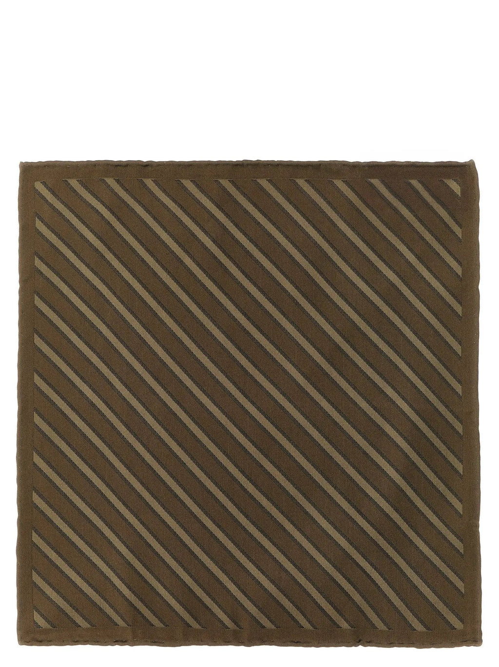 Brunello Cucinelli Brunello Cucinelli Brown Silk Foulard