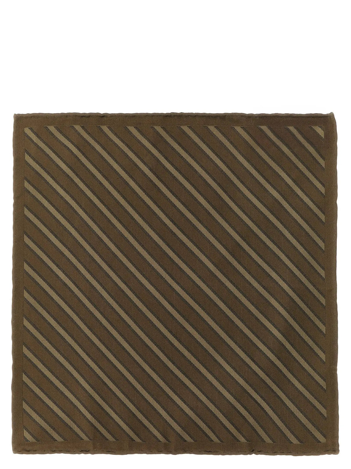 Brunello Cucinelli Brunello Cucinelli Brown Silk Foulard