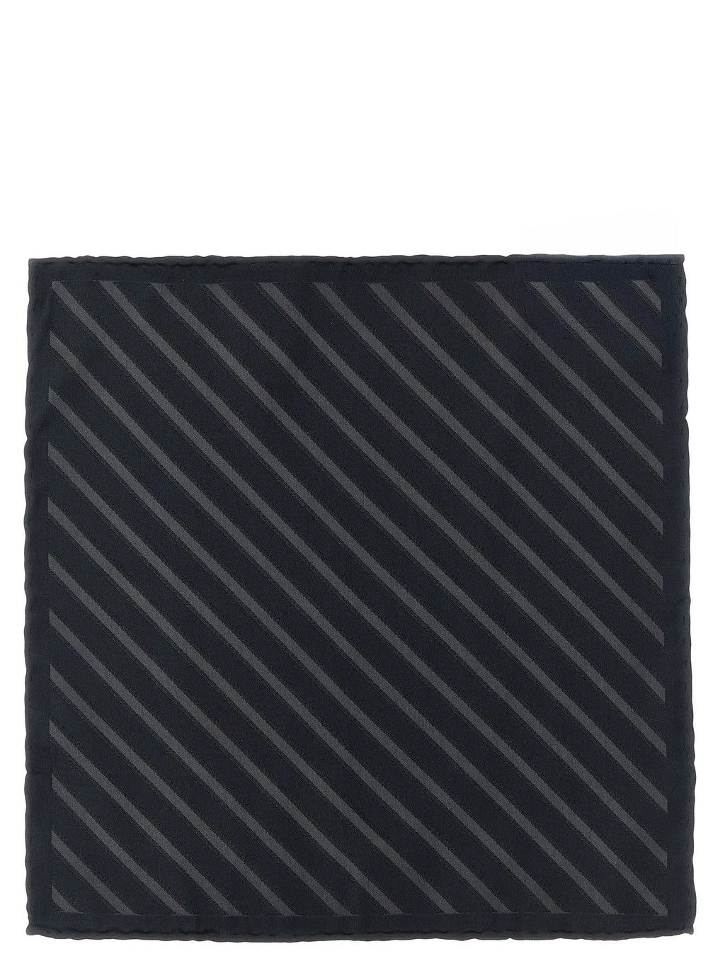 Brunello Cucinelli Brunello Cucinelli Gray Silk Pocket Square