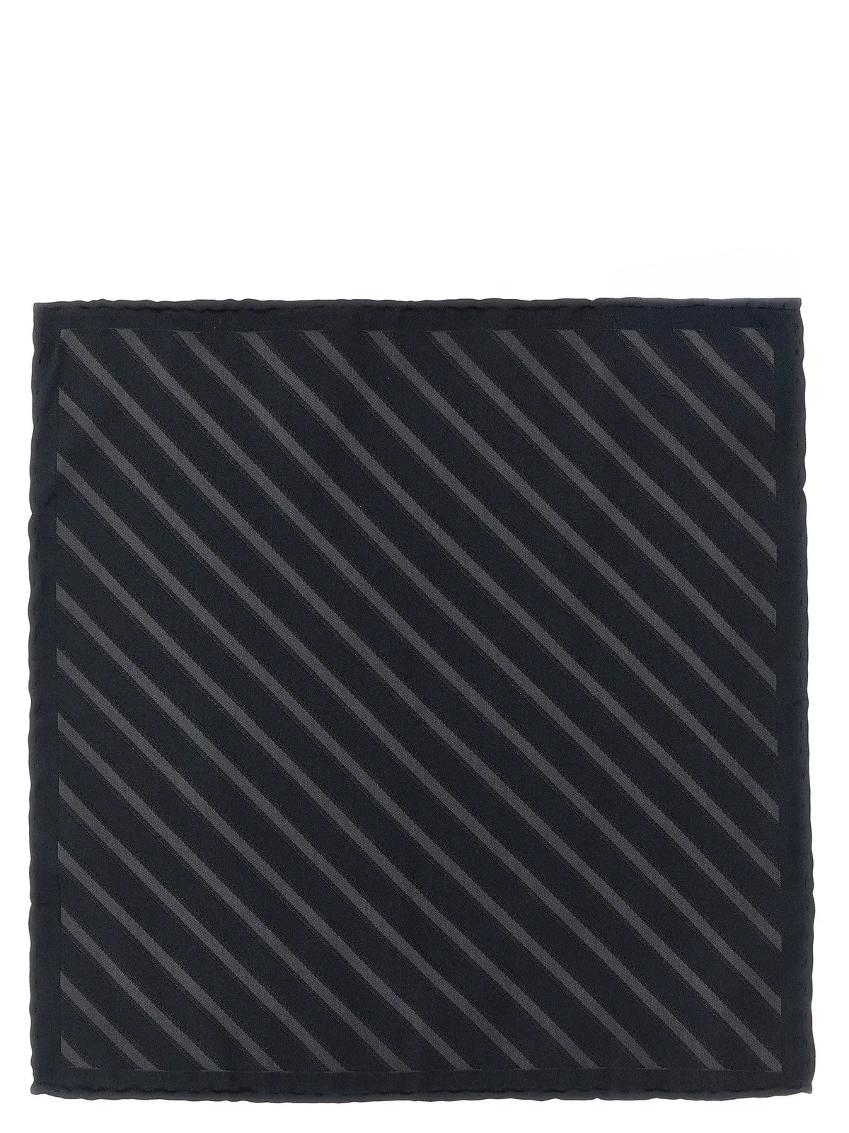 Brunello Cucinelli Brunello Cucinelli Gray Silk Pocket Square