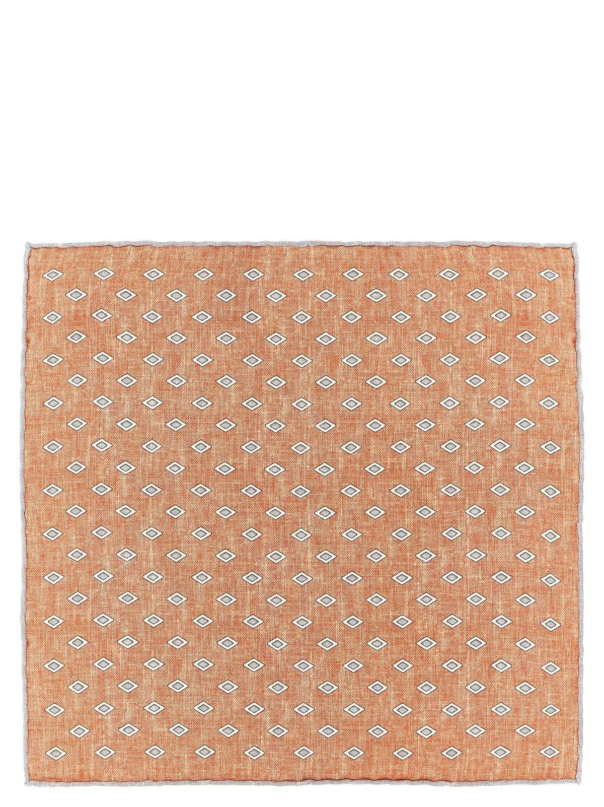 Brunello Cucinelli Brunello Cucinelli Multicolor Silk Pocket Square