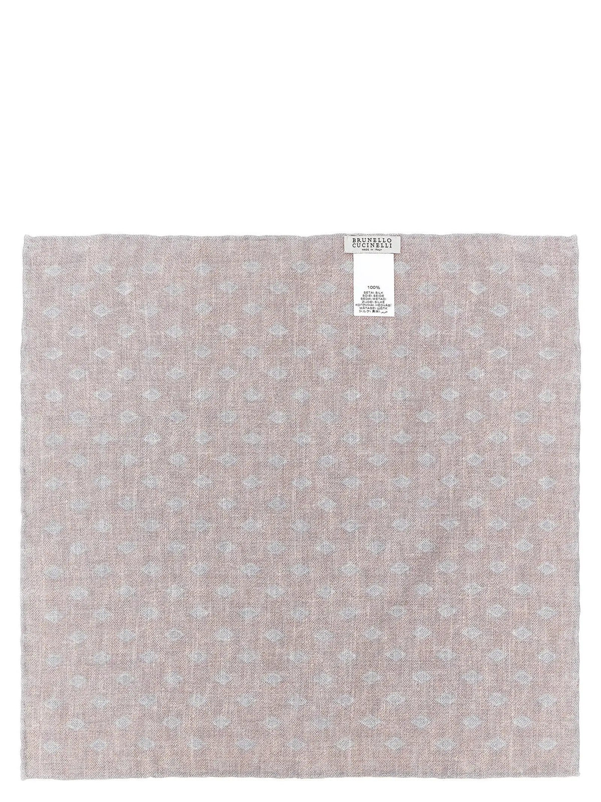Brunello Cucinelli Brunello Cucinelli Multicolor Silk Pocket Square
