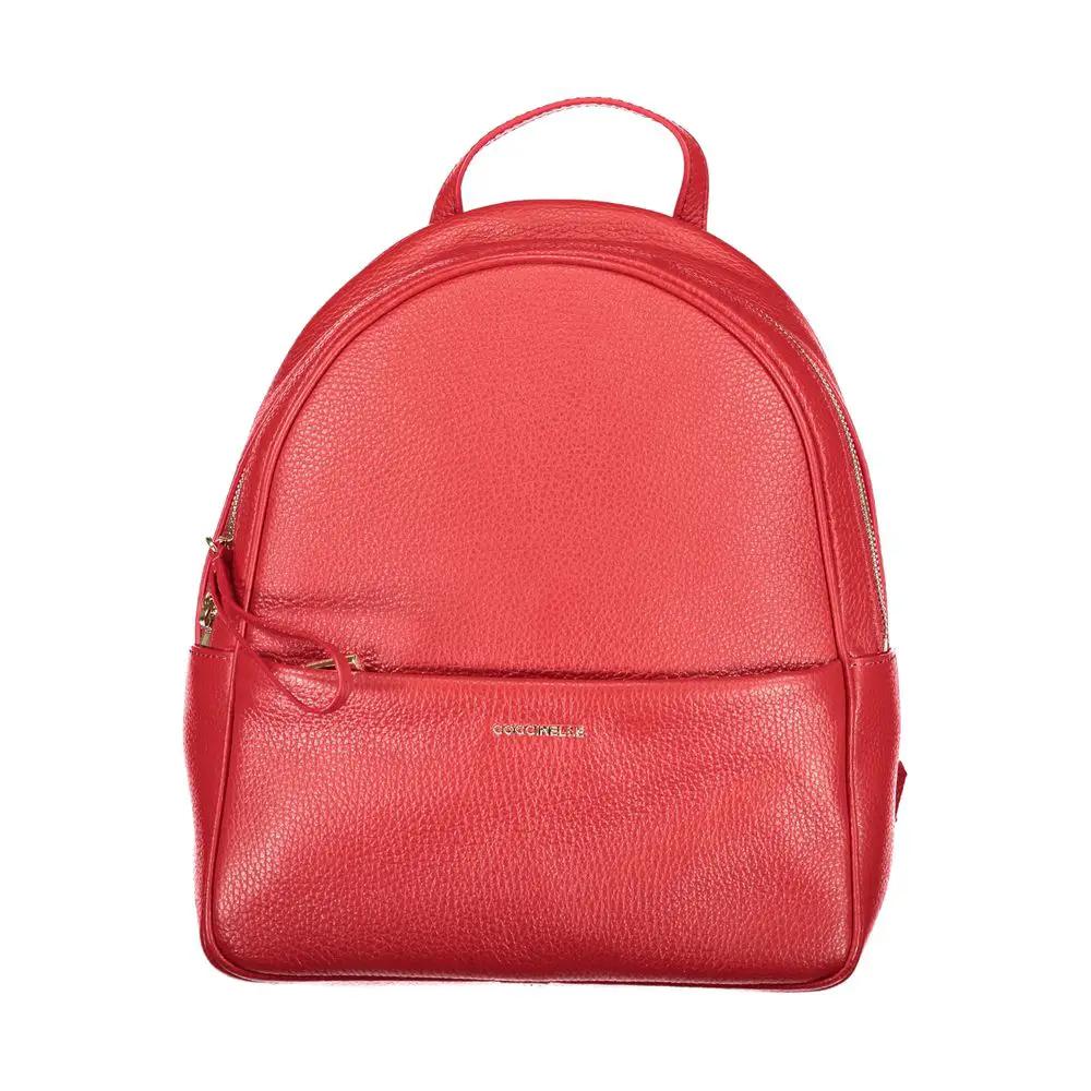 Coccinelle Coccinelle Red Leather Women's Backpack
