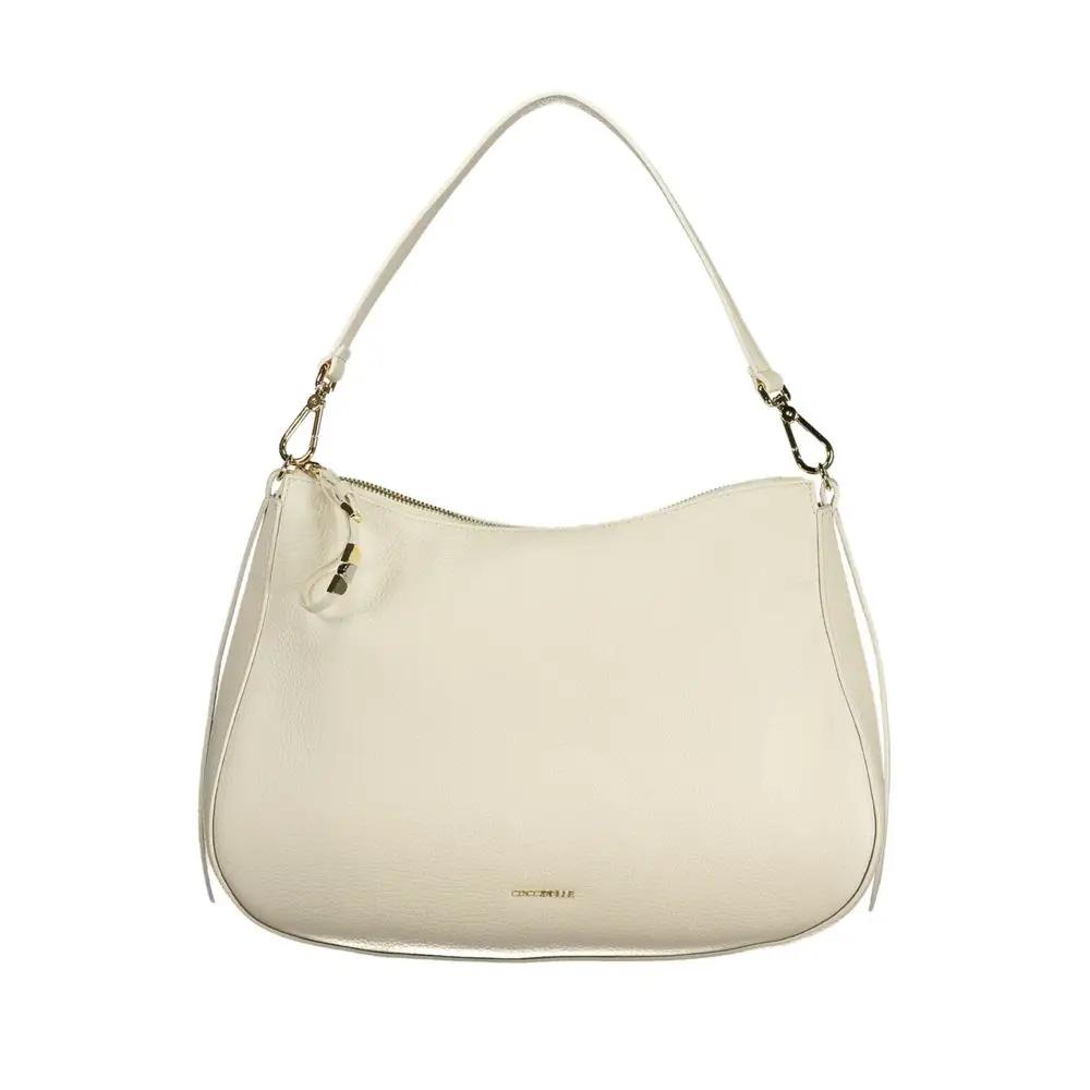 Coccinelle White Leather Handbag