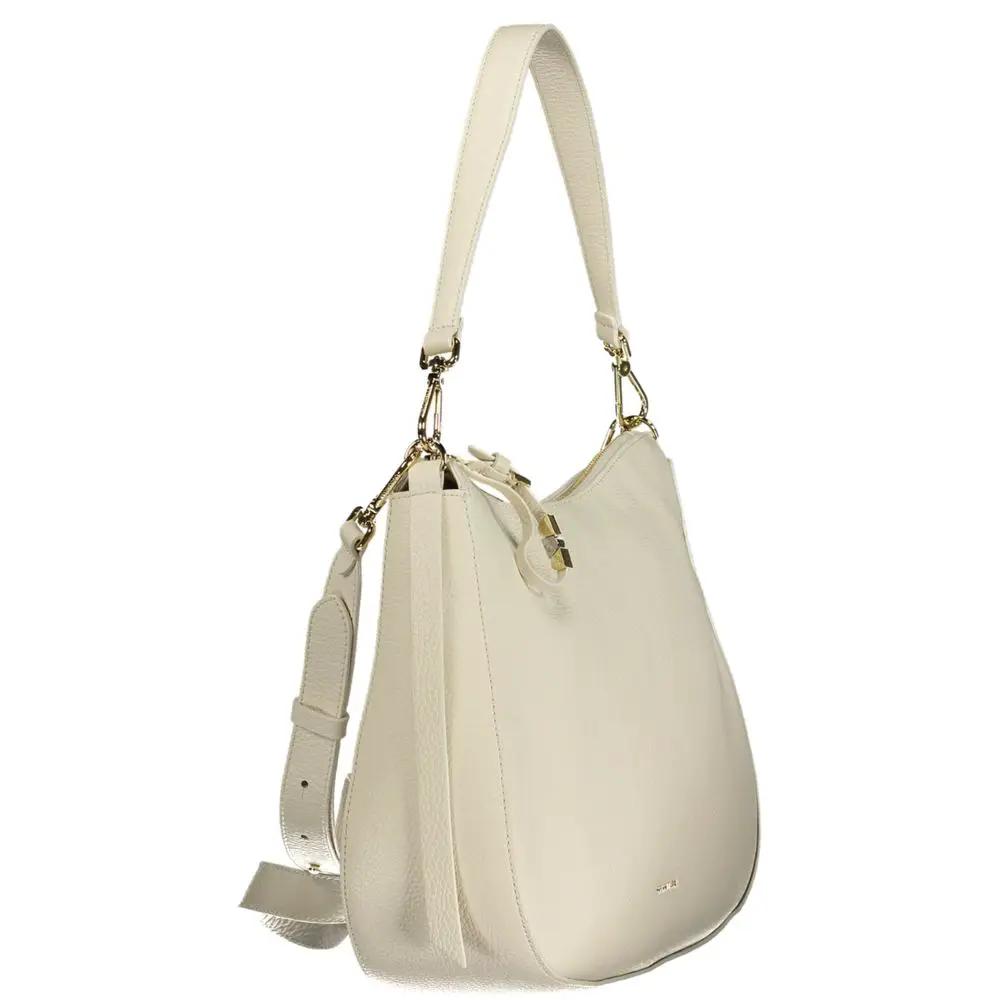 Coccinelle White Leather Handbag