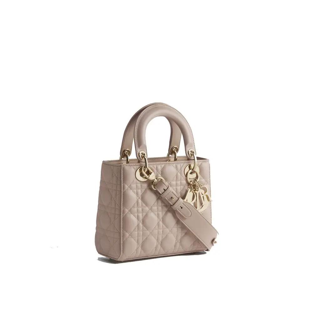 Dior Dior Beige Lamb Leather Shoulder Bag