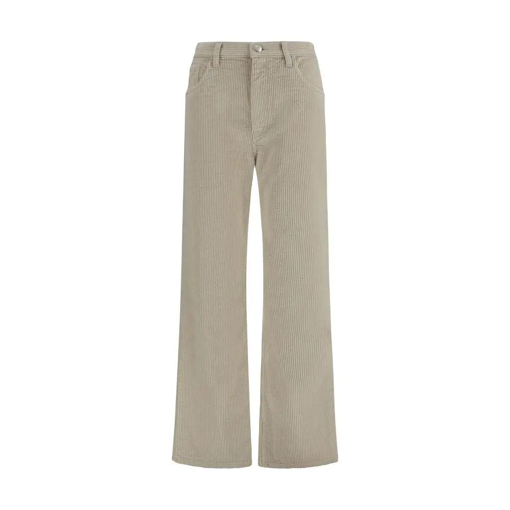 Marni Beige Cotton Flared Pants
