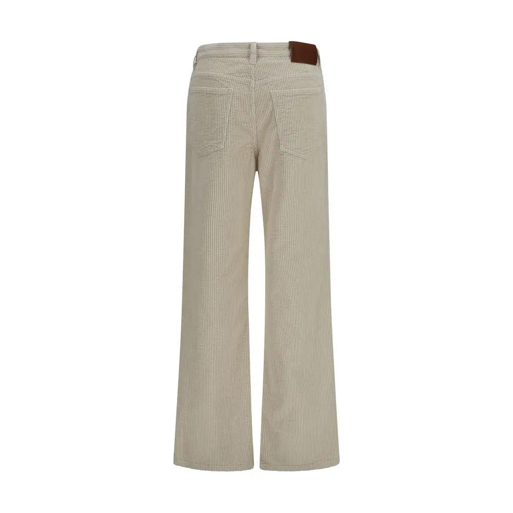 Marni Marni Beige Cotton Flared Pants