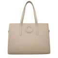 Karl Lagerfeld Beige Leather Shoulder Bag
