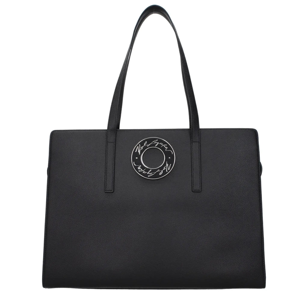 Women's Black Leather Shoulder Bag – Karl Lagerfeld