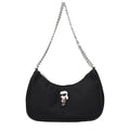 Karl Lagerfeld Karl Lagerfeld Black Fabric Shoulder Bag