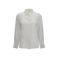 Lardini White Silk Dress Shirt