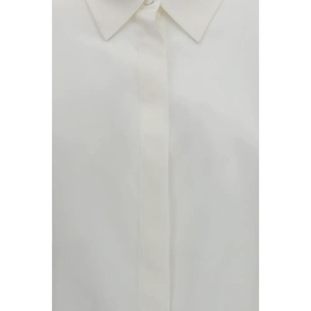 Lardini White Silk Dress Shirt