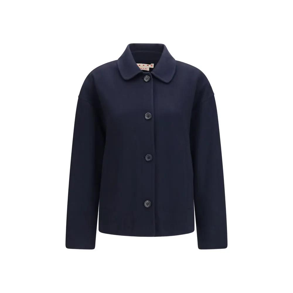 Marni Marni Blue Wool Oves Aries Jacket