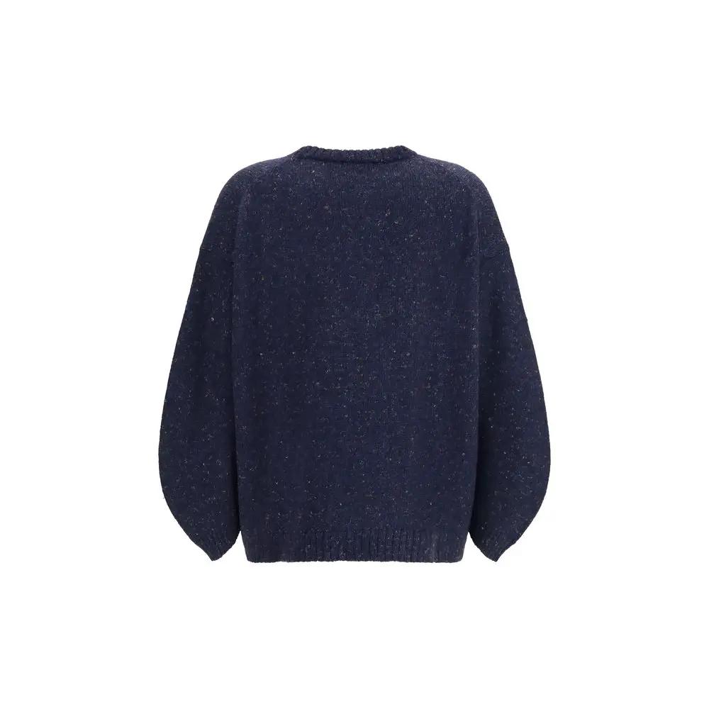 Fabiana Filippi Fabiana Filippi Blue Wool Oves Aries Sweatshirt