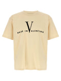 T-shirt en coton beige Valentino Garavani
