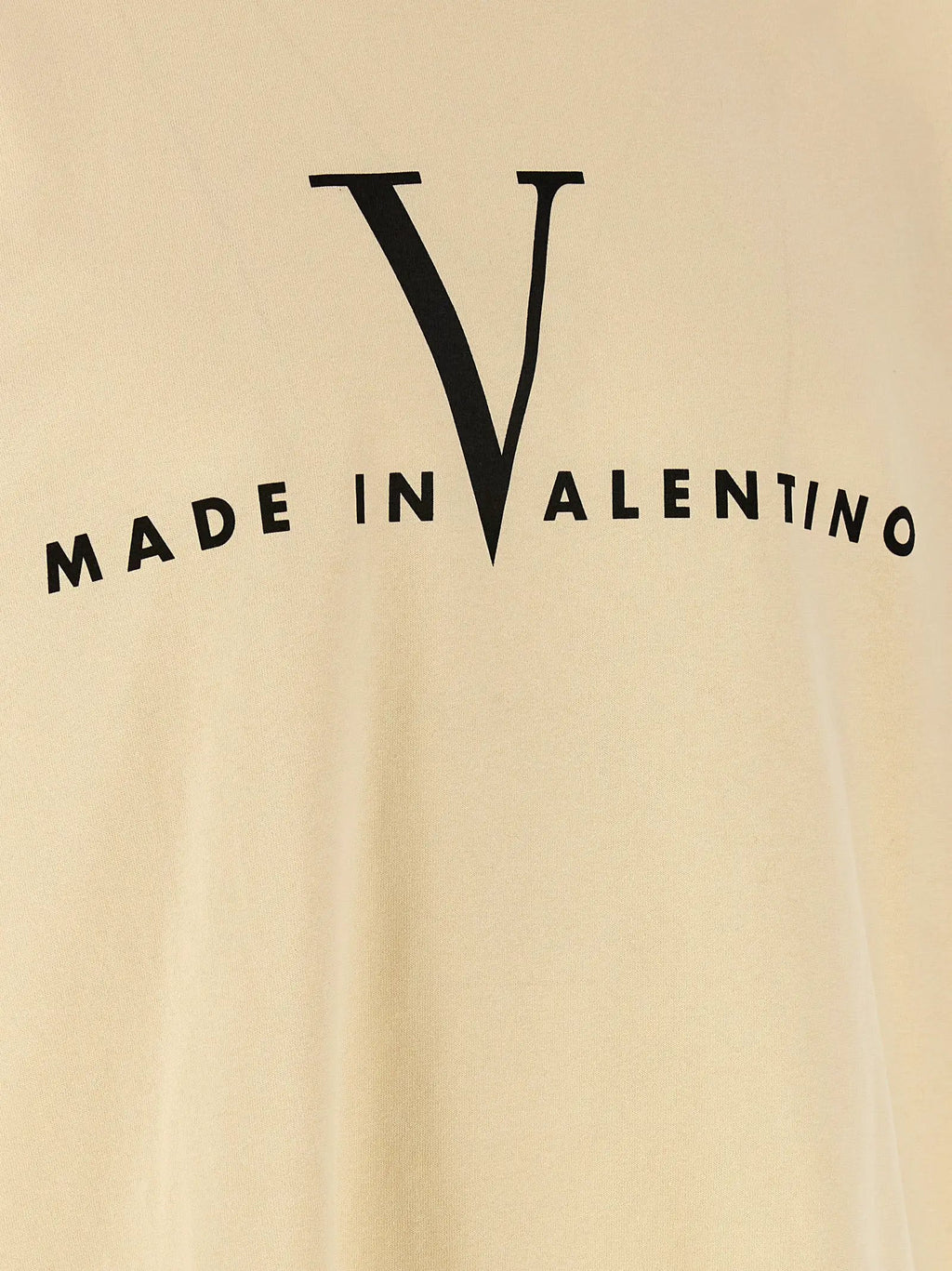 T-shirt en coton beige Valentino Garavani