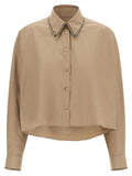 Fabiana Filippi Beige Cotton Blouse
