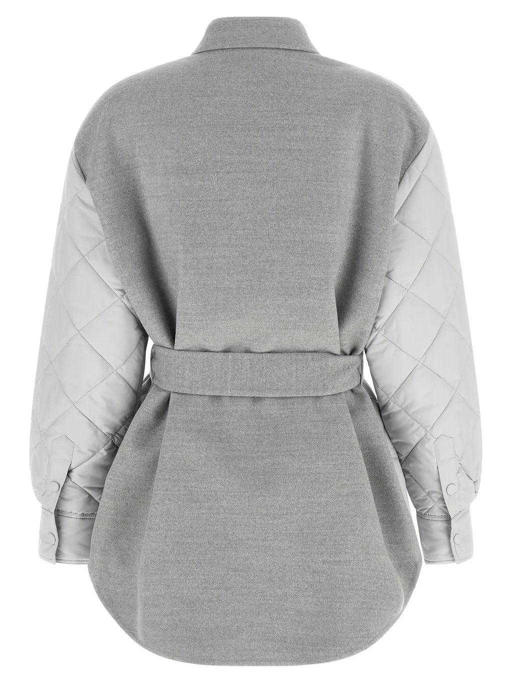 Women's Gray Belted Quilted Jacket – Fabiana Filippi