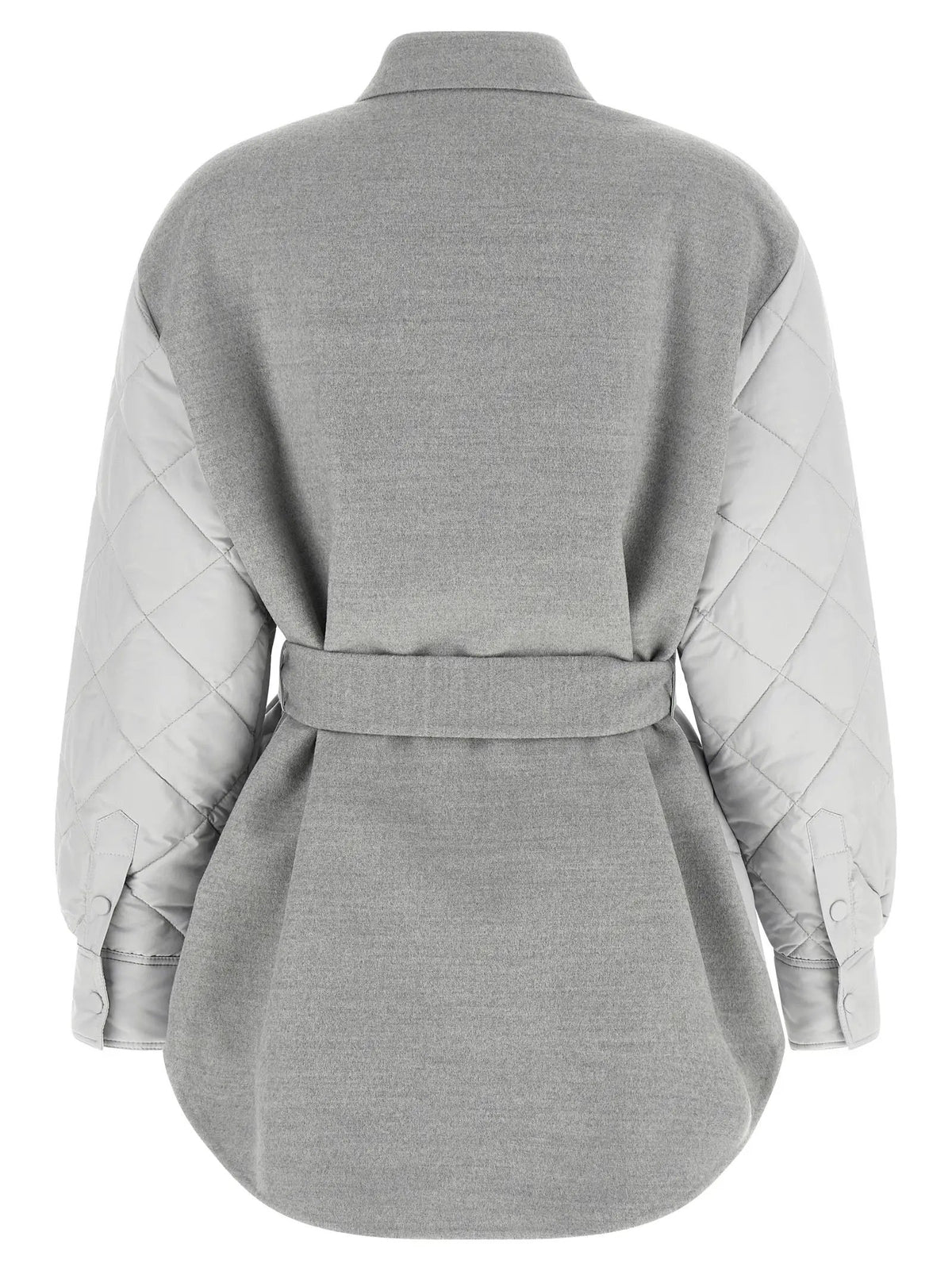 Women's Gray Belted Quilted Jacket – Fabiana Filippi
