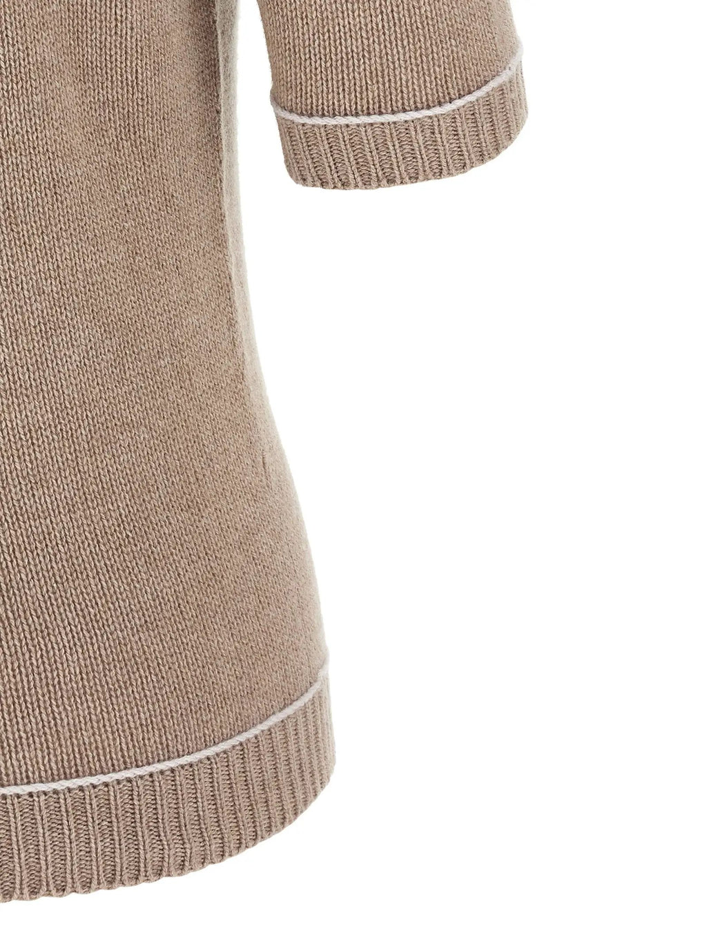 Women's Beige Platinum Wool, Silk & Cashmere Sweater – Fabiana Filippi