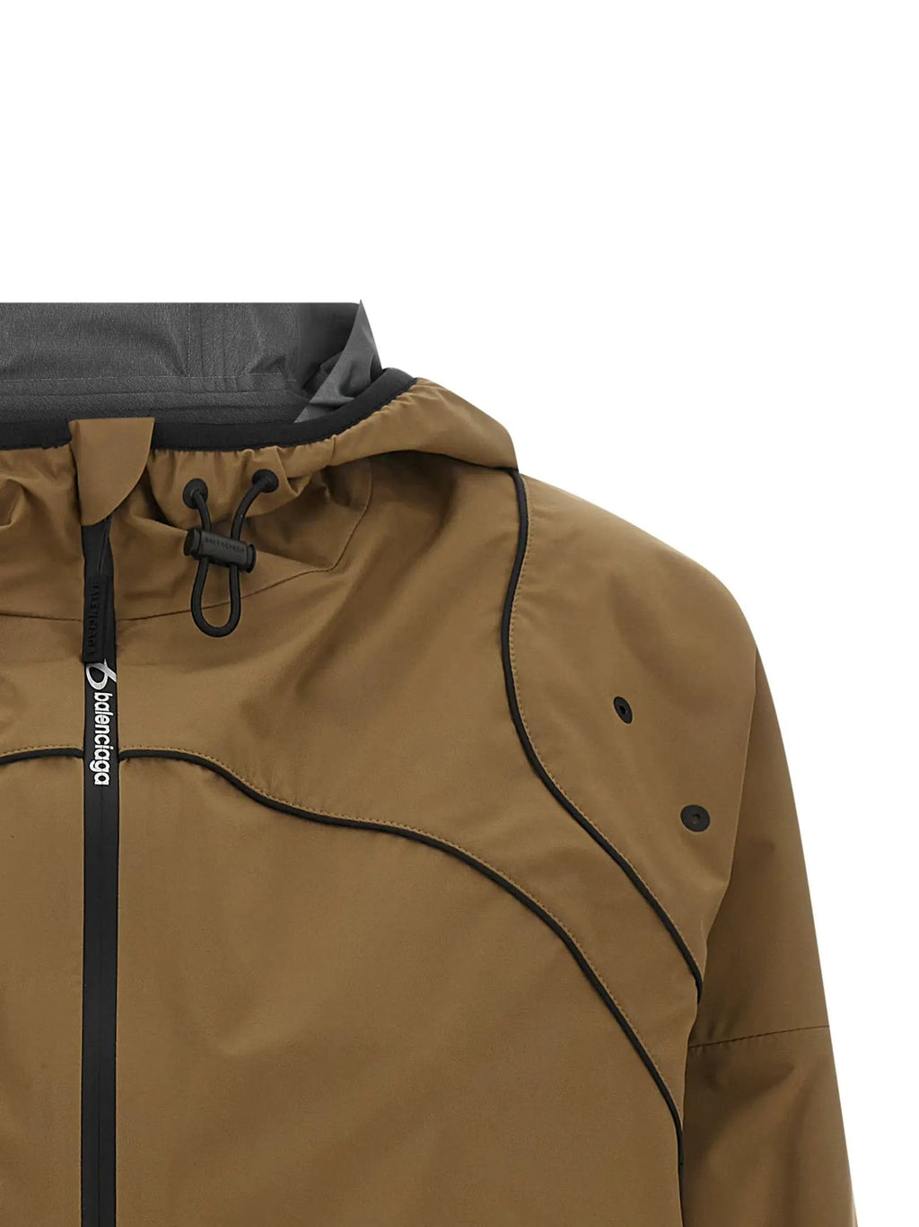 Balenciaga Women's Brown Techwear Cropped Windbreaker – Balenciaga