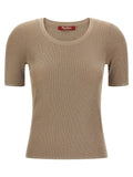 Max Mara Beige Polyamide T-Shirt