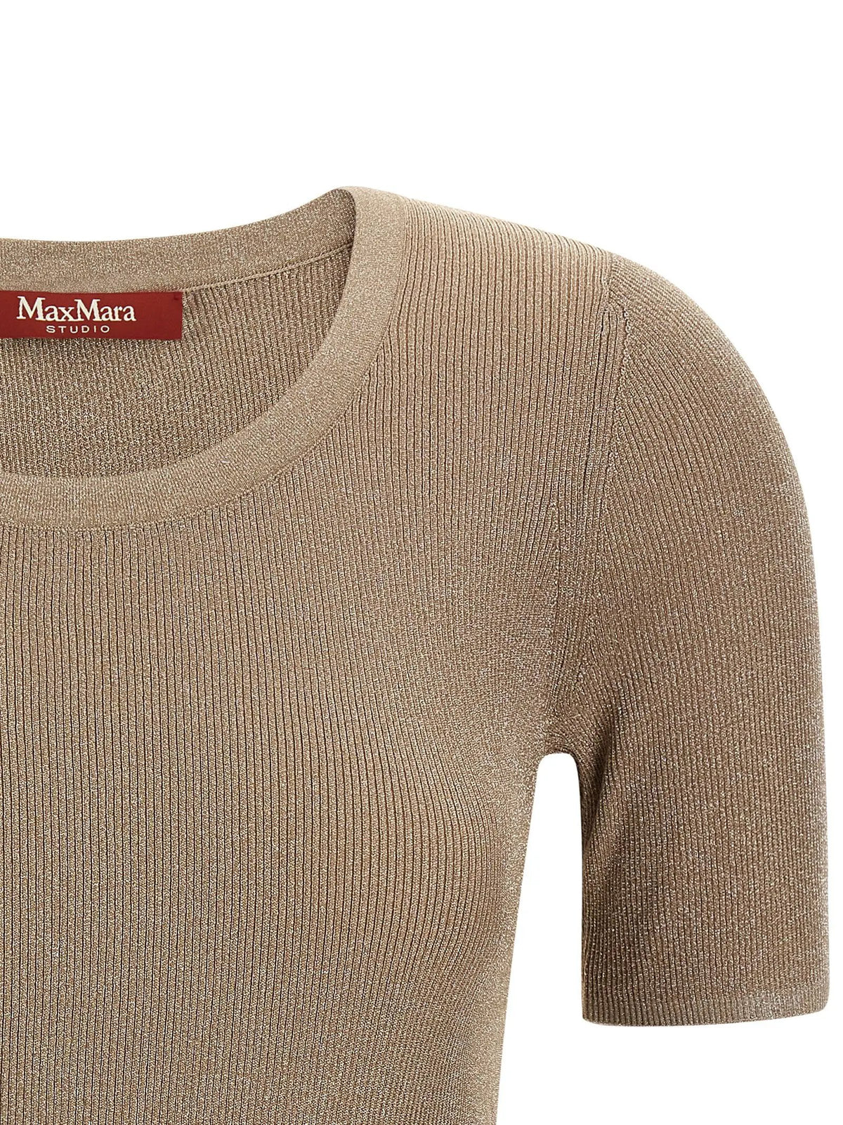 Max Mara Beige Polyamide T-Shirt