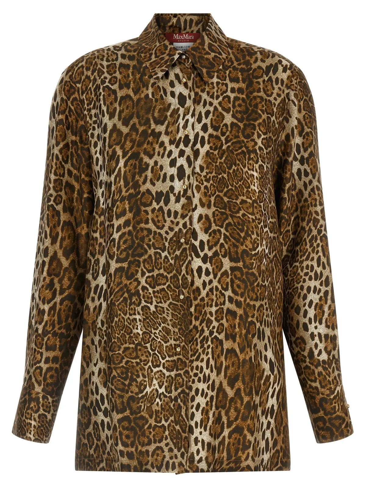 Max Mara Brown Silk Blouse