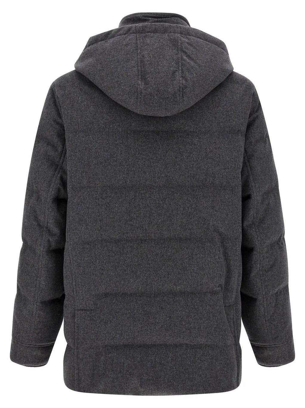 Brunello Cucinelli Gray Wool Parka