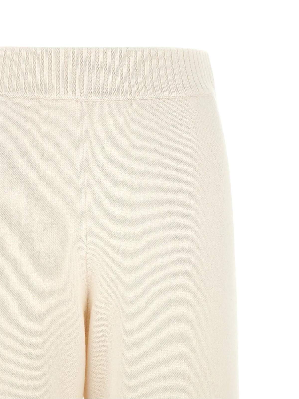 Brunello Cucinelli White Cashmere Athletic Pants
