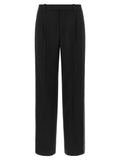 Brunello Cucinelli Black Virgin Wool Casual Pants