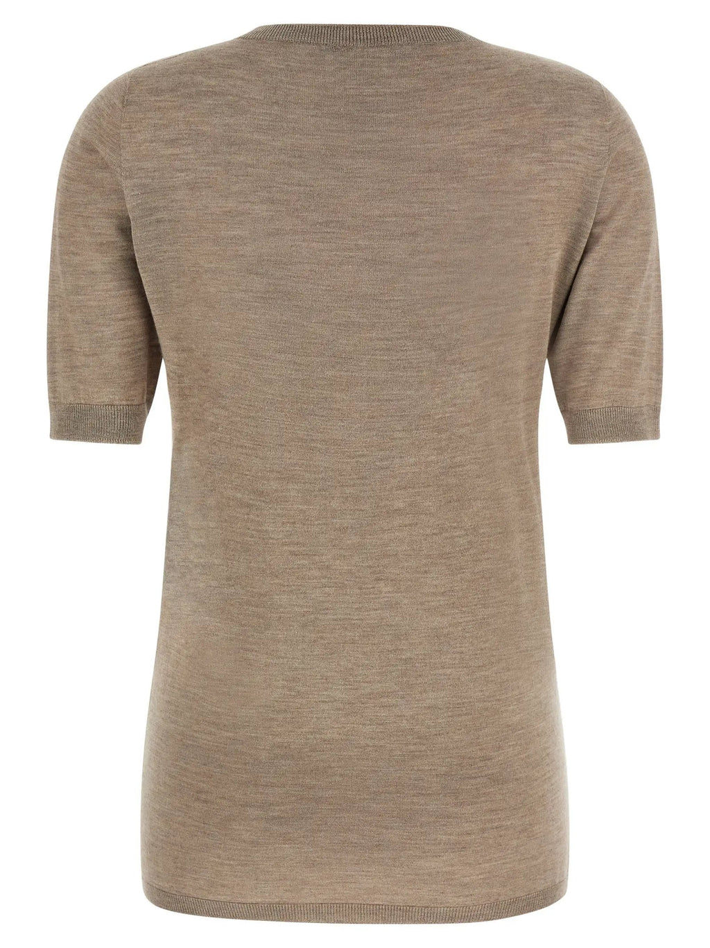 Women's Beige Cashmere & Silk Short-Sleeve Sweater – Fabiana Filippi