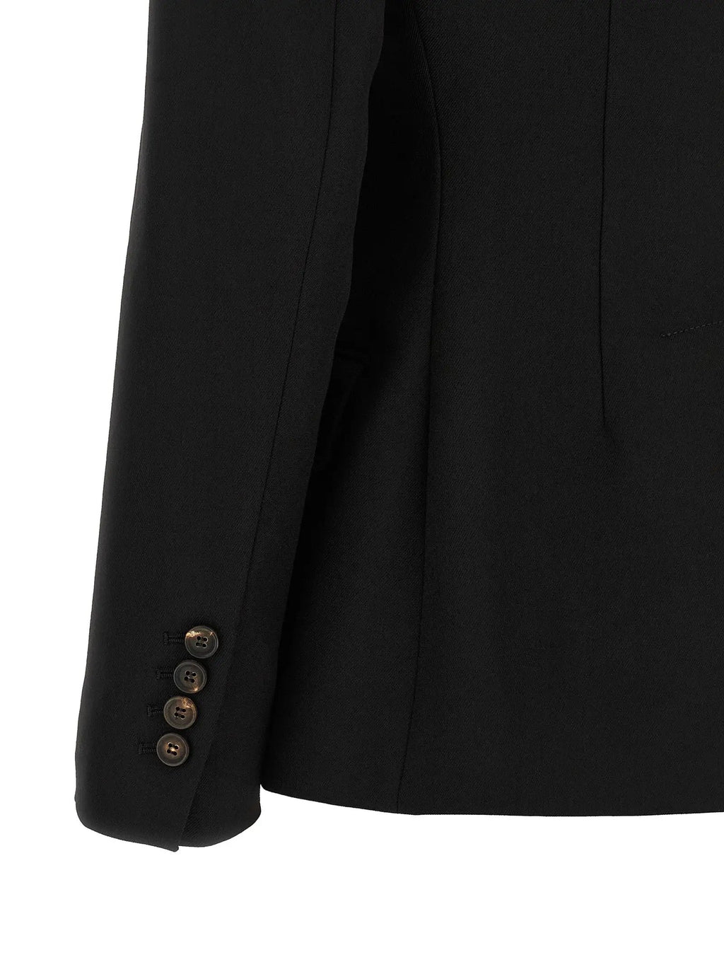 Women's Black Virgin Wool Tuxedo Blazer – Brunello Cucinelli