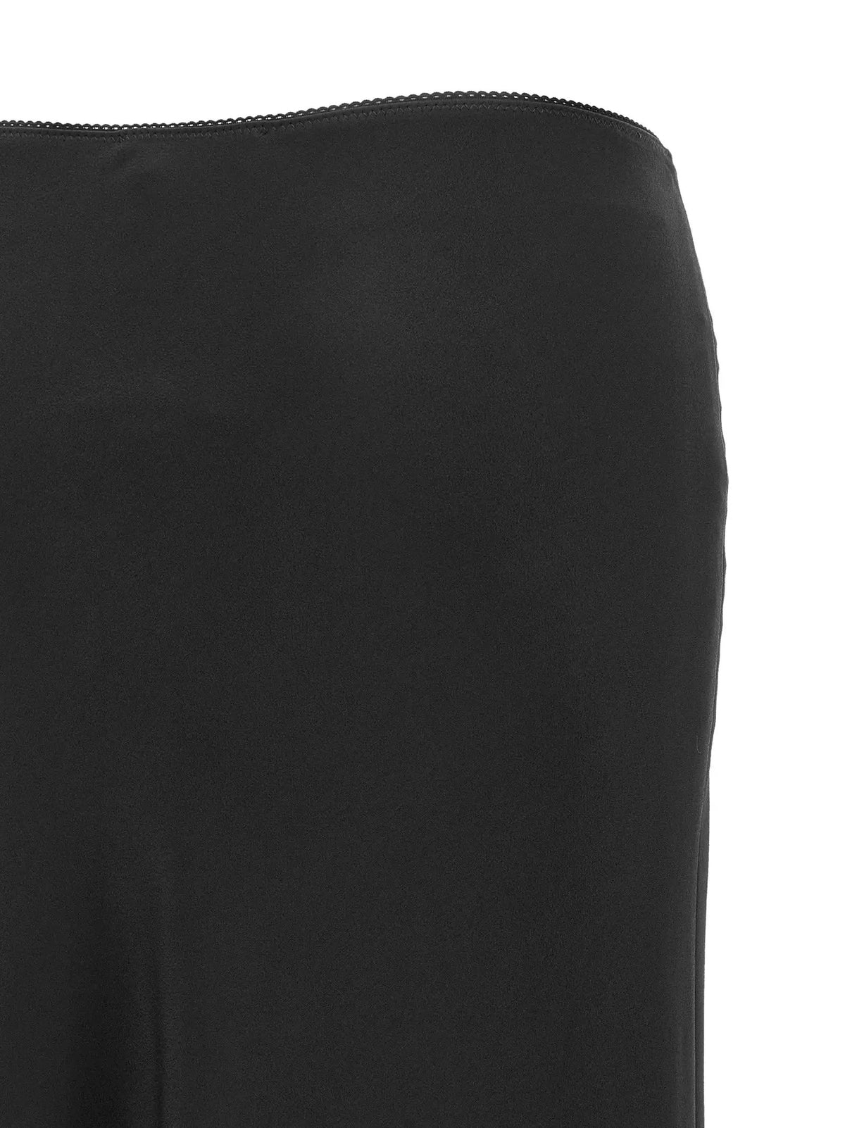 Women's Black Satin Maxi Skirt – Fabiana Filippi