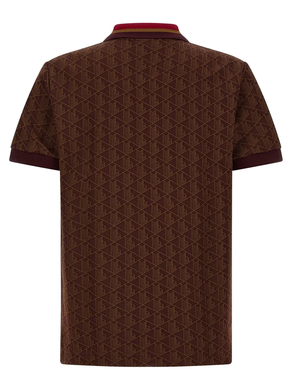 Lacoste Brown Polyester Polo Shirt