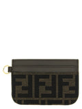 Fendi Brown Polyester Cardholder