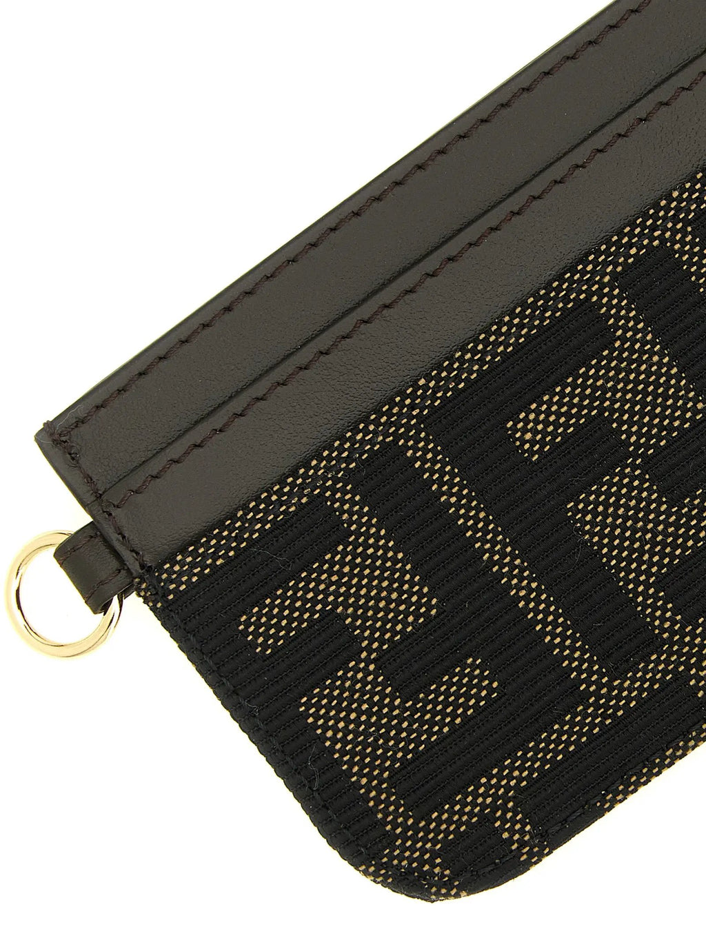 Fendi Brown Polyester Cardholder