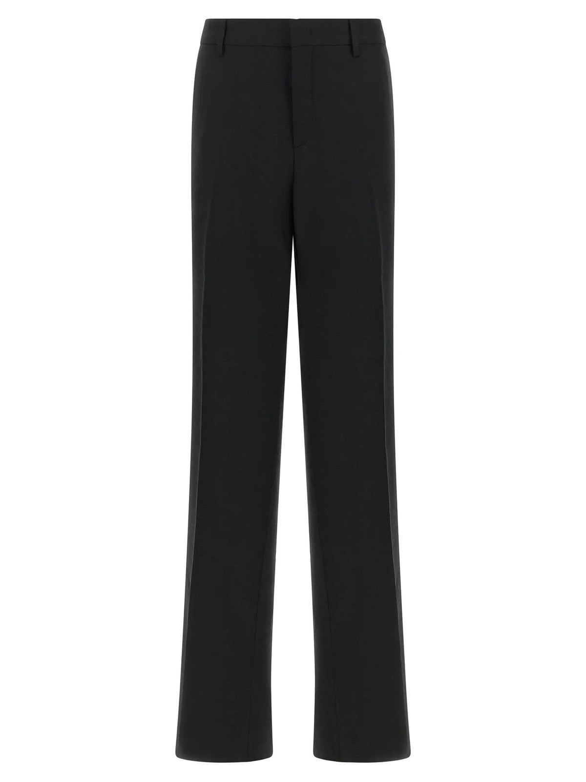 Tagliatore Black Polyester Dress Pants