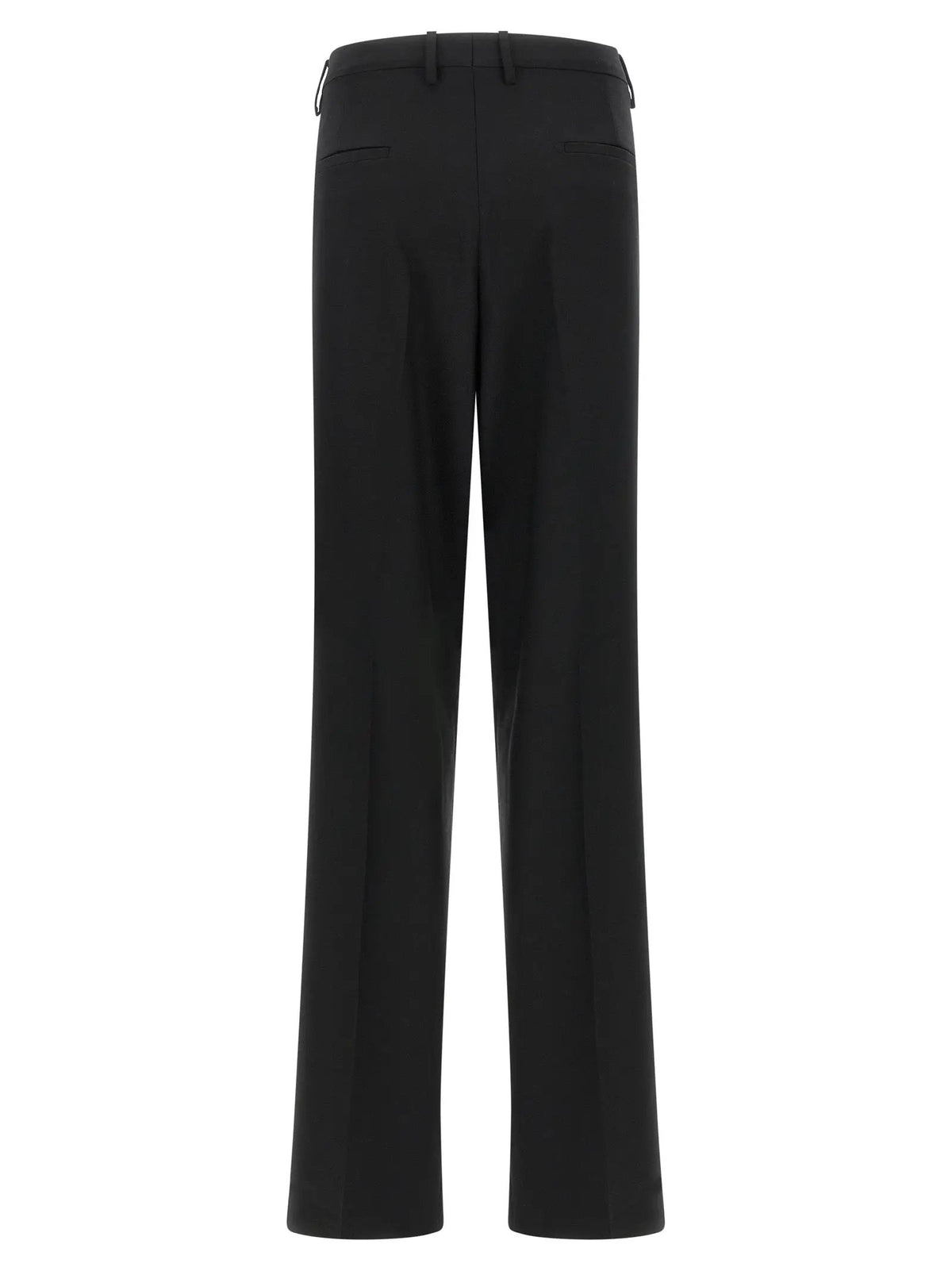 Tagliatore Black Polyester Dress Pants
