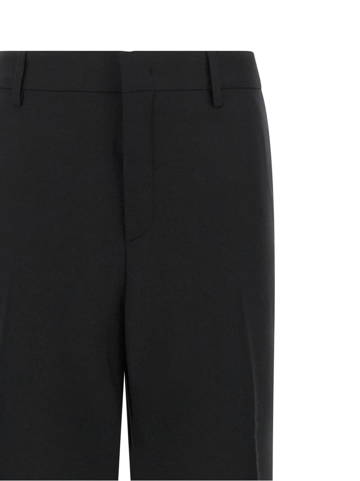 Tagliatore Black Polyester Dress Pants