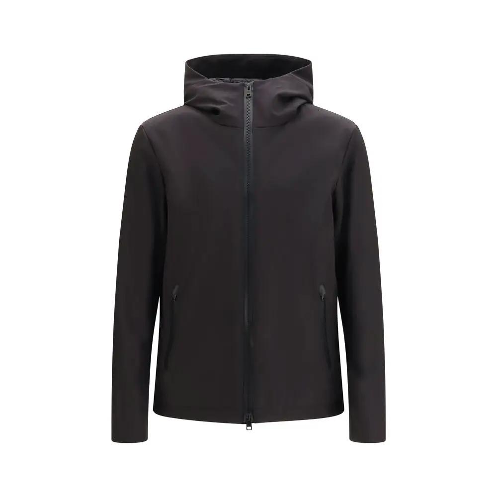 Woolrich Black Polyester Shell Jacket
