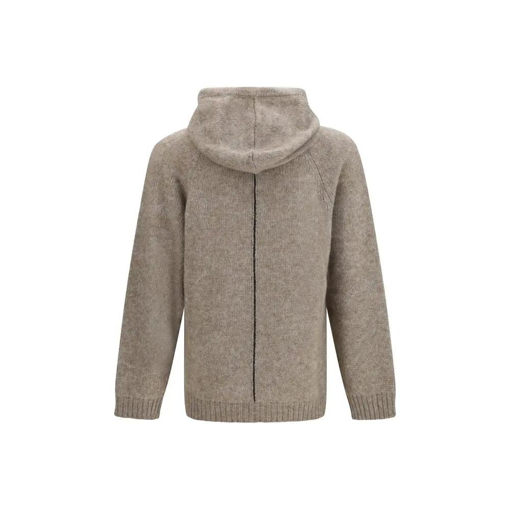 Giorgio Armani Giorgio Armani Beige Alpaca Vicugna Pacos Hoodie